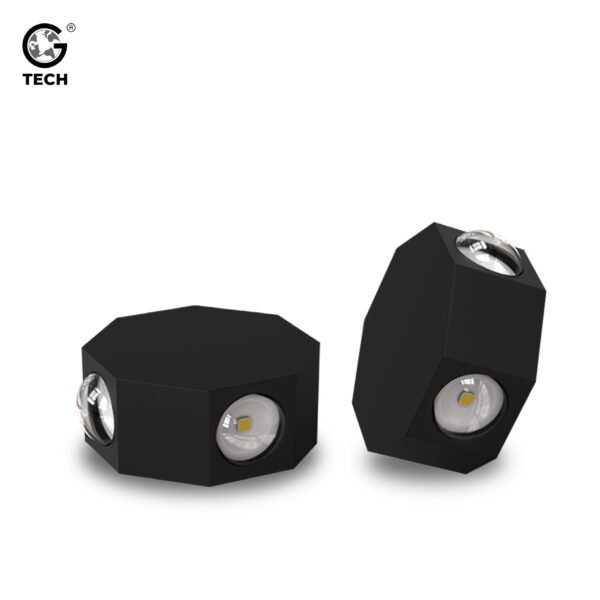 6W Up Down LED Wall Light | Modern Outdoor, Octagonal, IP65