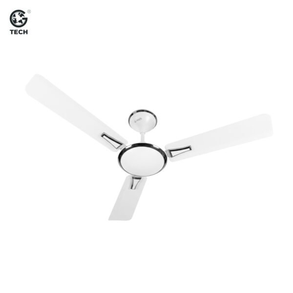 White Nexon Deco High-Speed Ceiling Fan (1200mm) – 100% Copper Motor