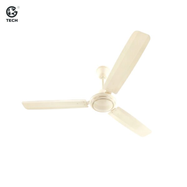 Stylo Deco Ivory color Ceiling Fan (1200mm) – High Speed 400 RPM, Heavy Duty Iron Blades, 100% Copper Motor
